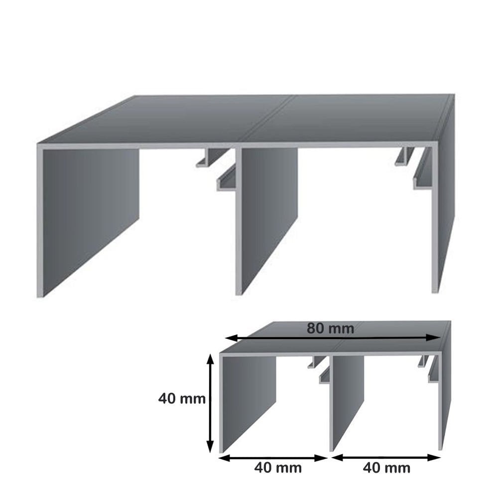 Tc-J6.1 Junıor Üst Ray Alüminyum 3 Metre - Furnicept