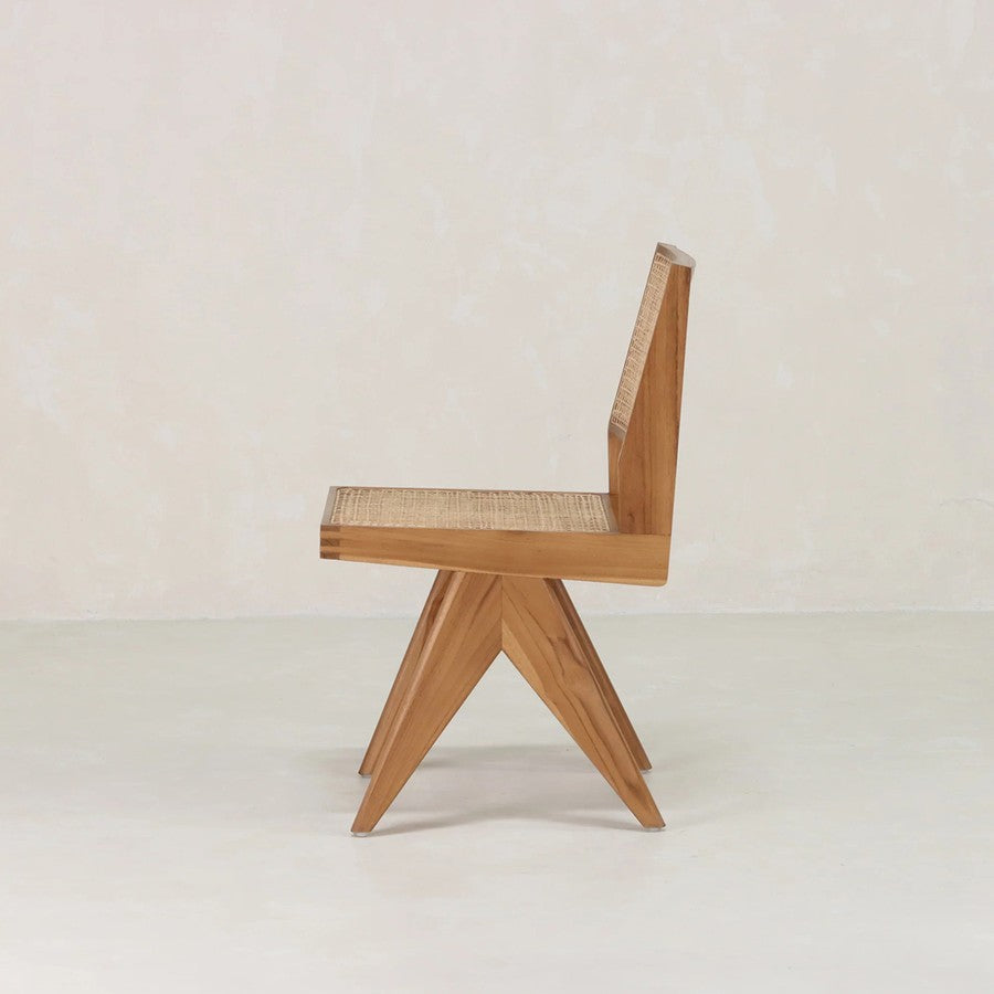 Pierre Armless Wooden Chair