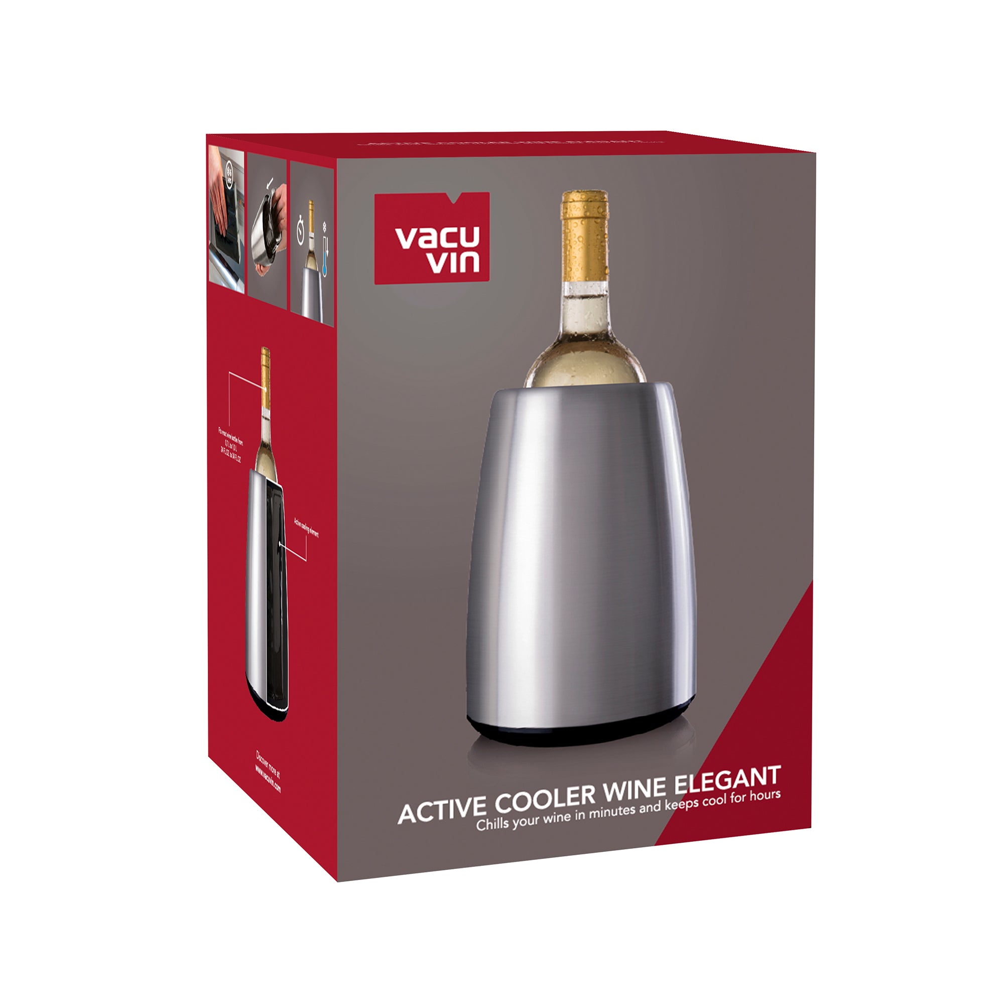 Active Cooler Wine Elegant Paslanmaz Çelik - Furnicept