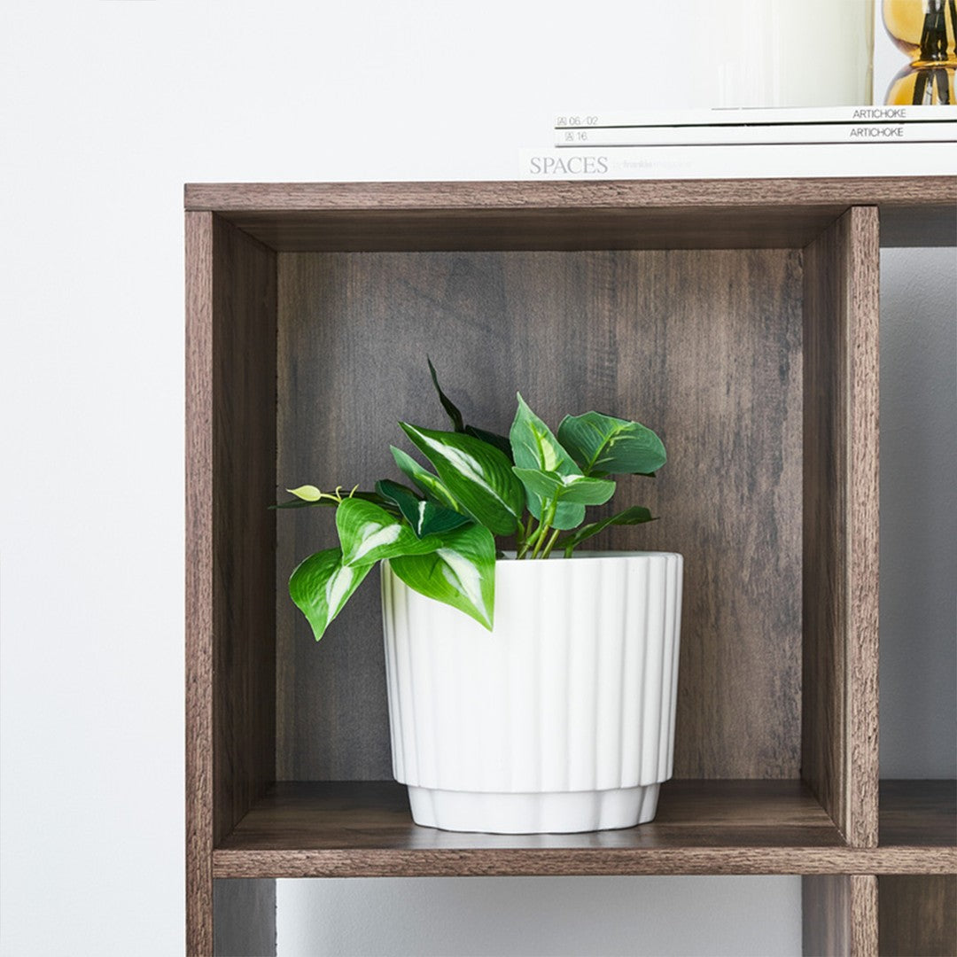 Dols Wooden Bookcase with Metal Legs