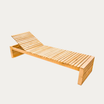 Baiyin Natural Wood Pine Lounge Chair