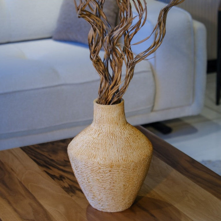 Sueno Textured Terracotta Vase