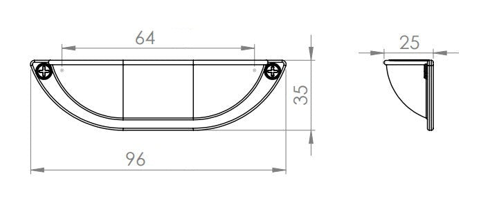 1028 Çanak 64 mm Antik Sarı Mobilya Kulbu - Furnicept