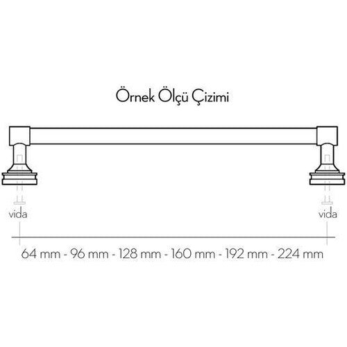 1028 Çanak 64 mm Antik Sarı Mobilya Kulbu - Furnicept