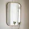 Antique Vertical Metal Wall Mirror