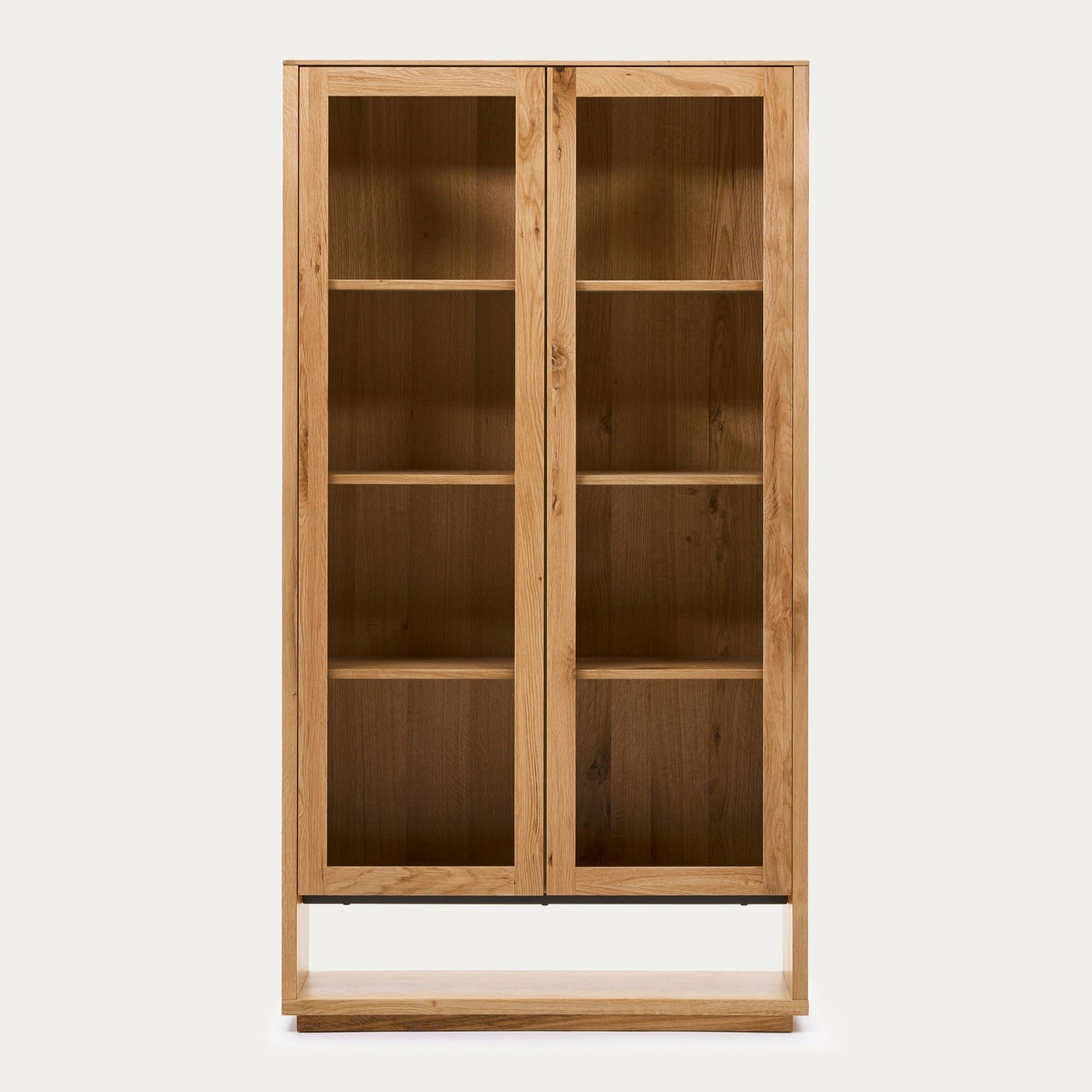 Basti Wooden Glass Cabinet