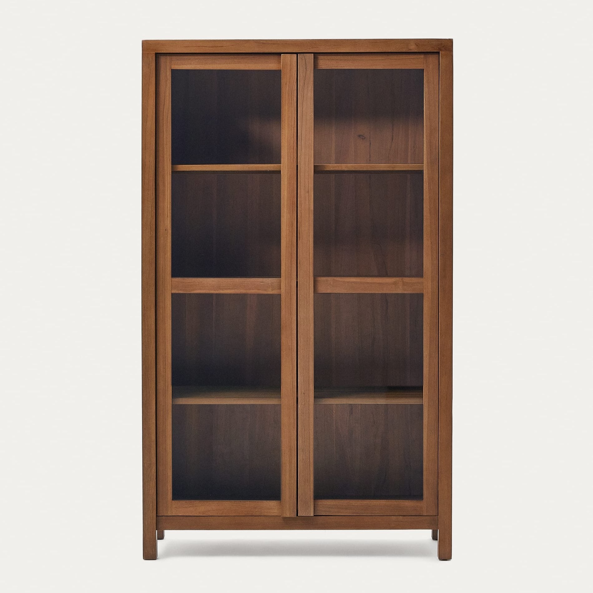 Camaino Wooden Glass Cabinet