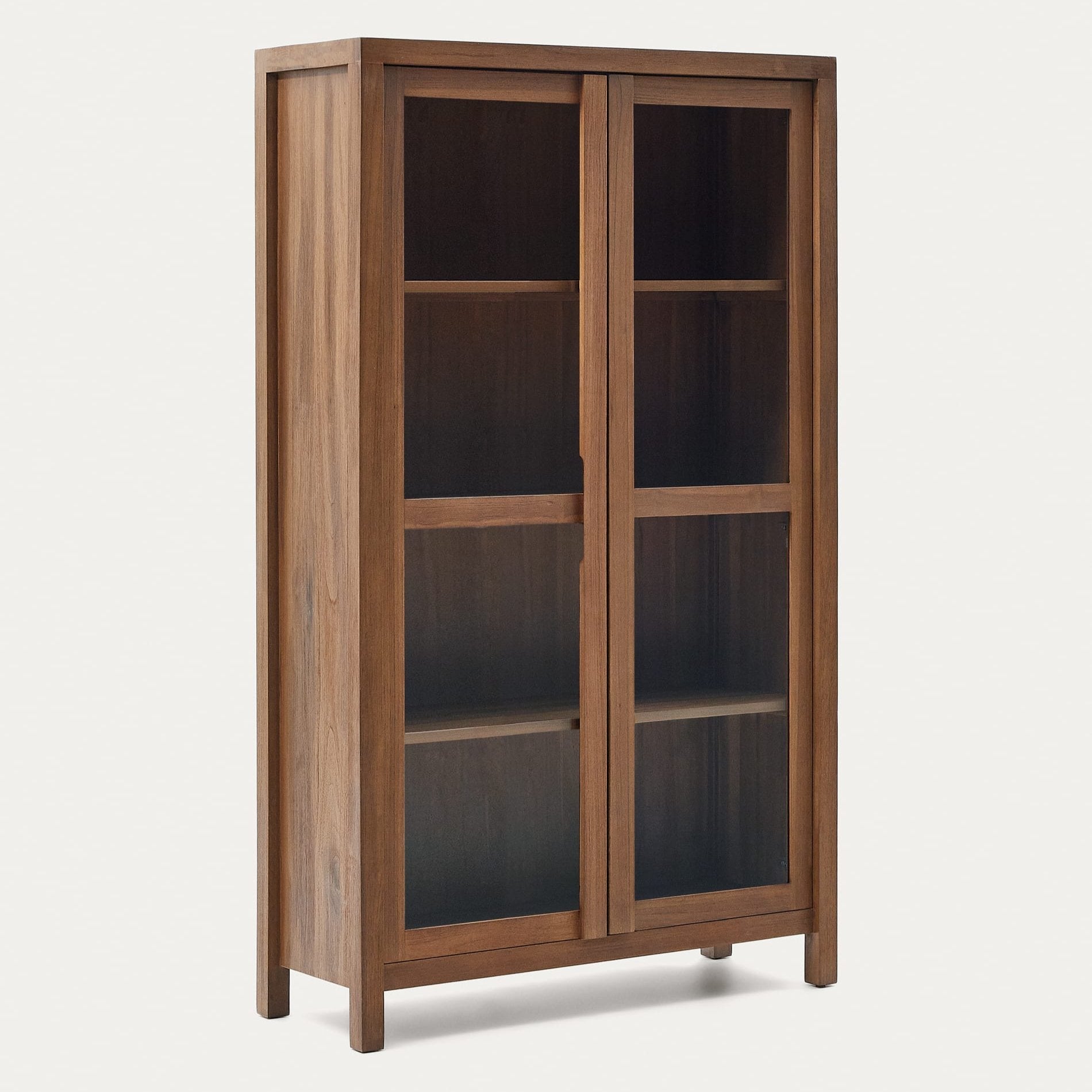 Camaino Wooden Glass Cabinet