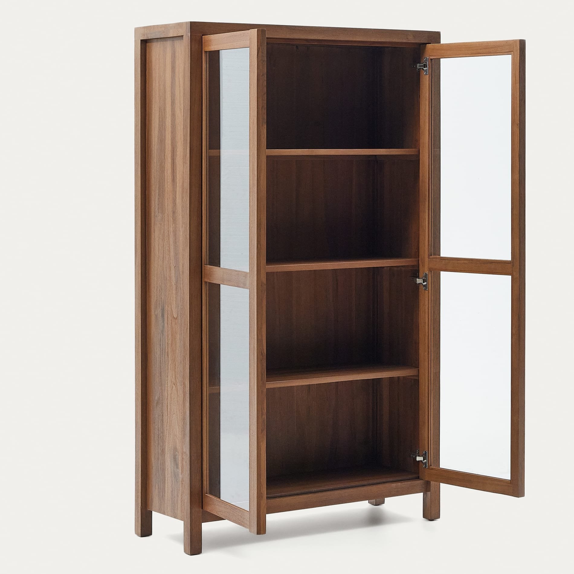 Camaino Wooden Glass Cabinet