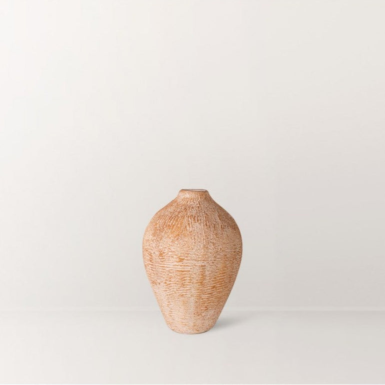 Felicia Textured Terracotta Vase