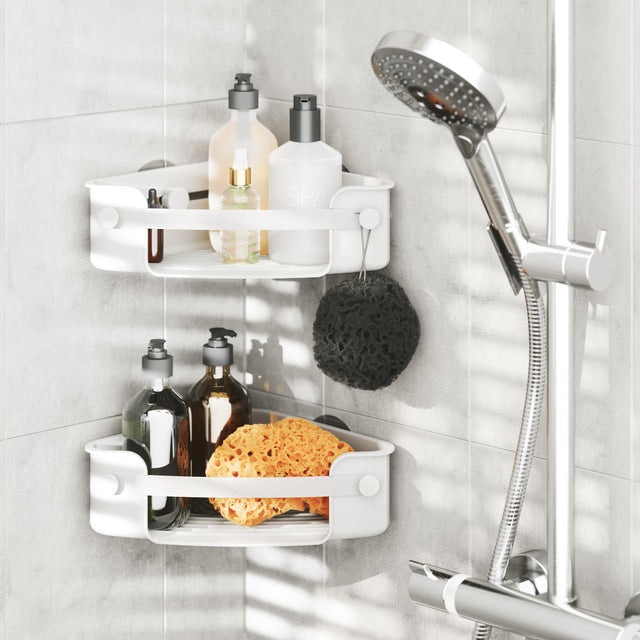 Flex Adhesive Shower Corner Shelf