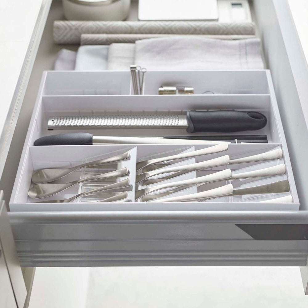 White Cutlery Holder Inside Tower Drawer