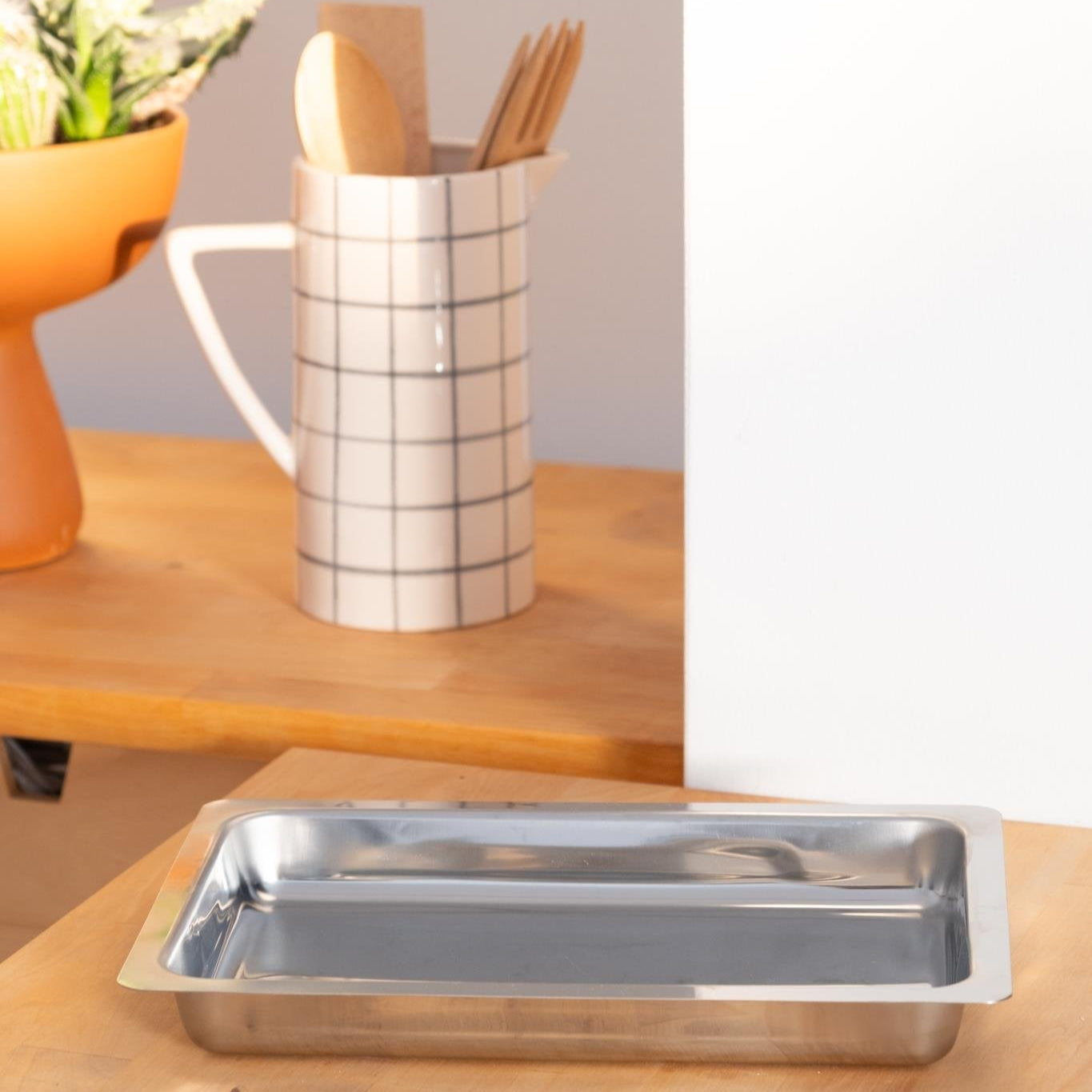 Metal Rectangular Deep Tray