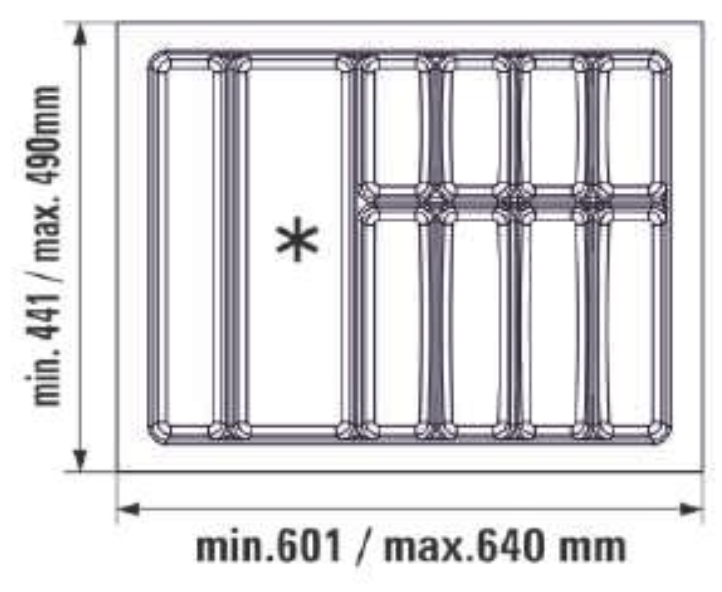 CutleryHill 700 mm Çatal Kaşıklık - Furnicept