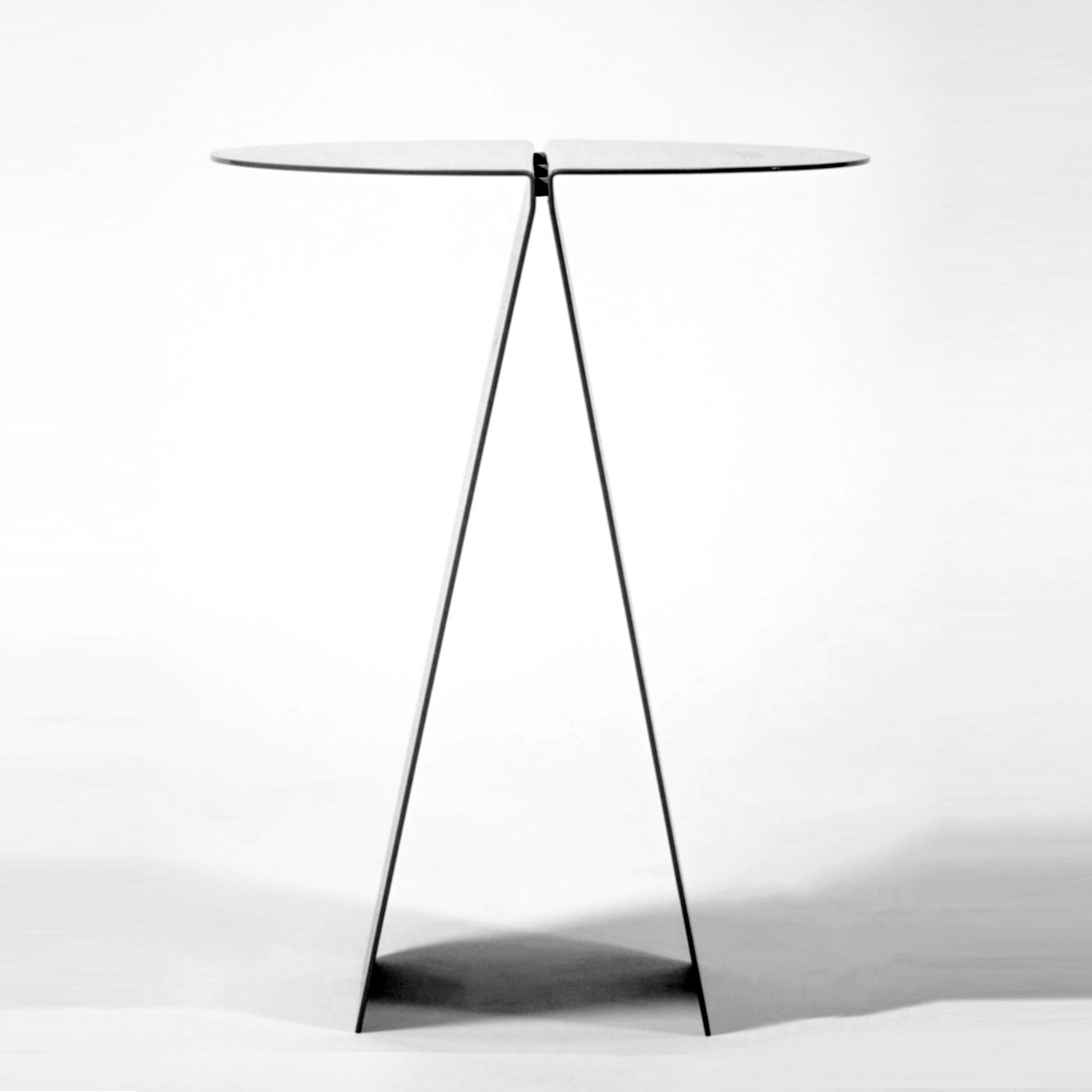 Thin Metal Side Table