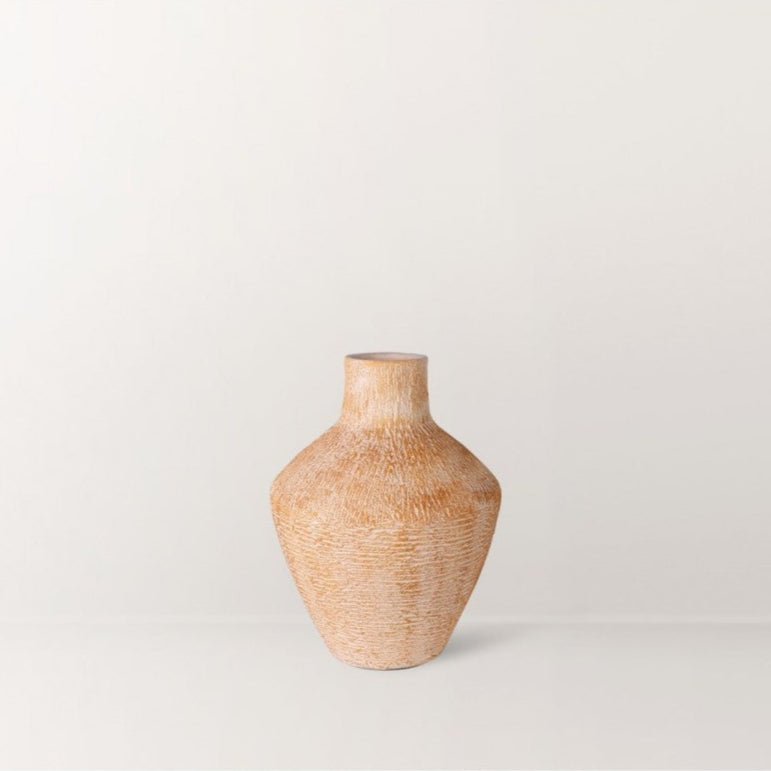 Sueno Textured Terracotta Vase