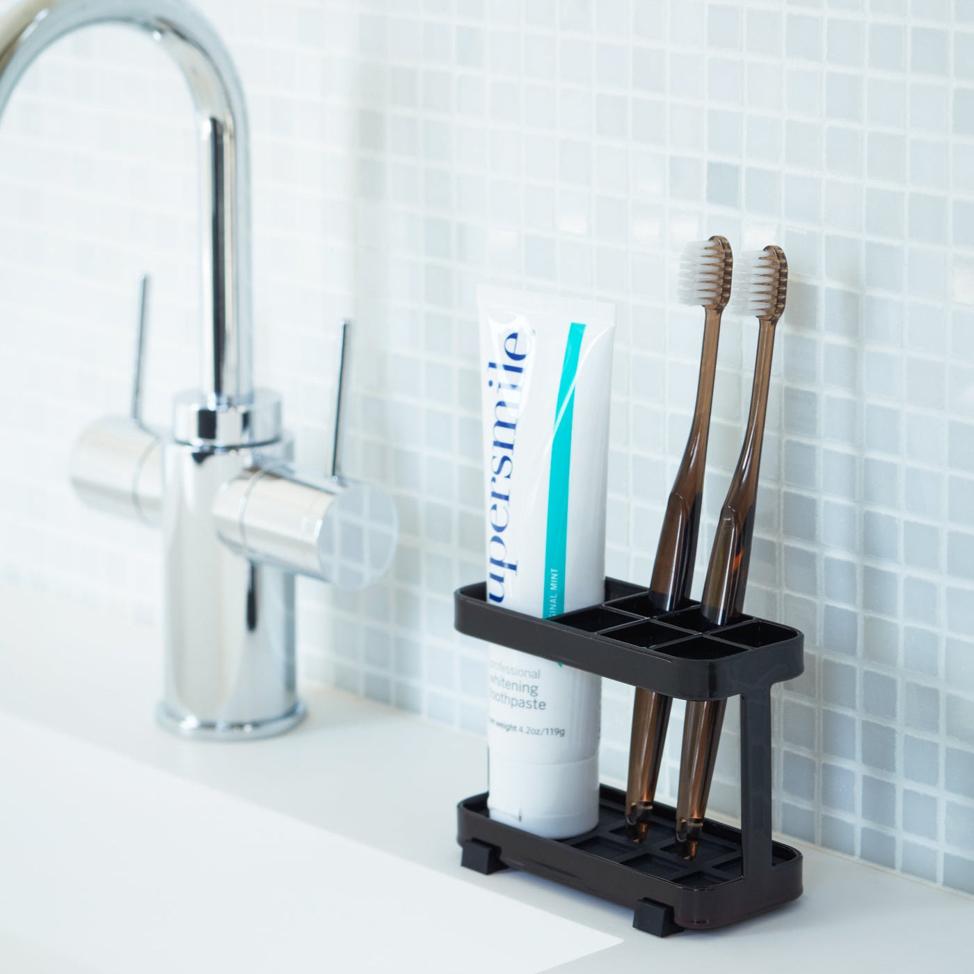 Tower Toothbrush &amp; Toothpaste Stand