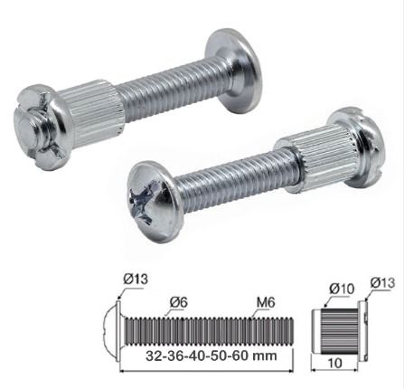 Metal Montabent Çinko Takım 6x50cm (10 Adet) - Furnicept